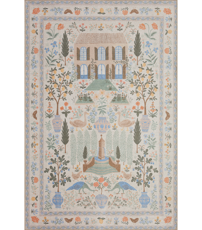 Alfombra Menagerie Collection 03 Camont Cream Rifle Paper Co. × Loloi (115x176) - Perle&Perle