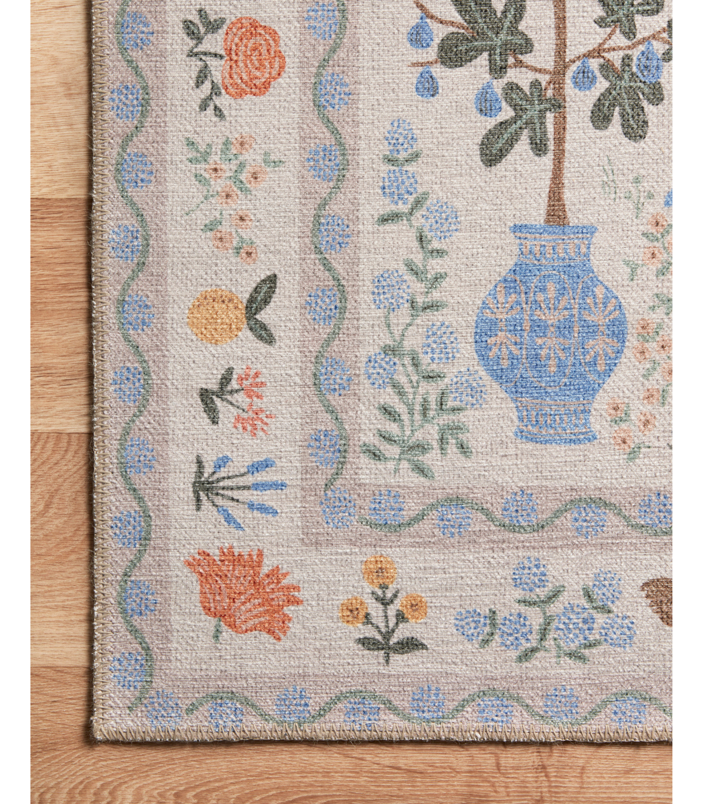 Alfombra Menagerie 03 Camont Cream Rifle Paper Co. × Loloi (229x290) - Perle&Perle
