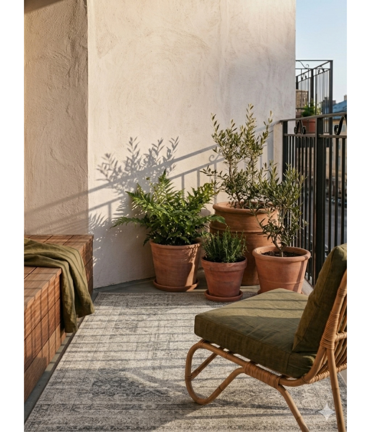 Alfombra Mika 12 Stone | Ivory  (Terraza)