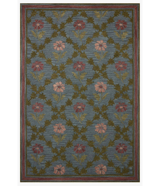 Alfombra Norah 02 Denim | Rose Chris Loves Julia × Loloi