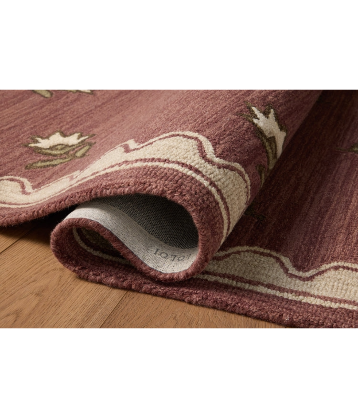 Alfombra Norah 01 Berry | Natural Chris Loves Julia × Loloi