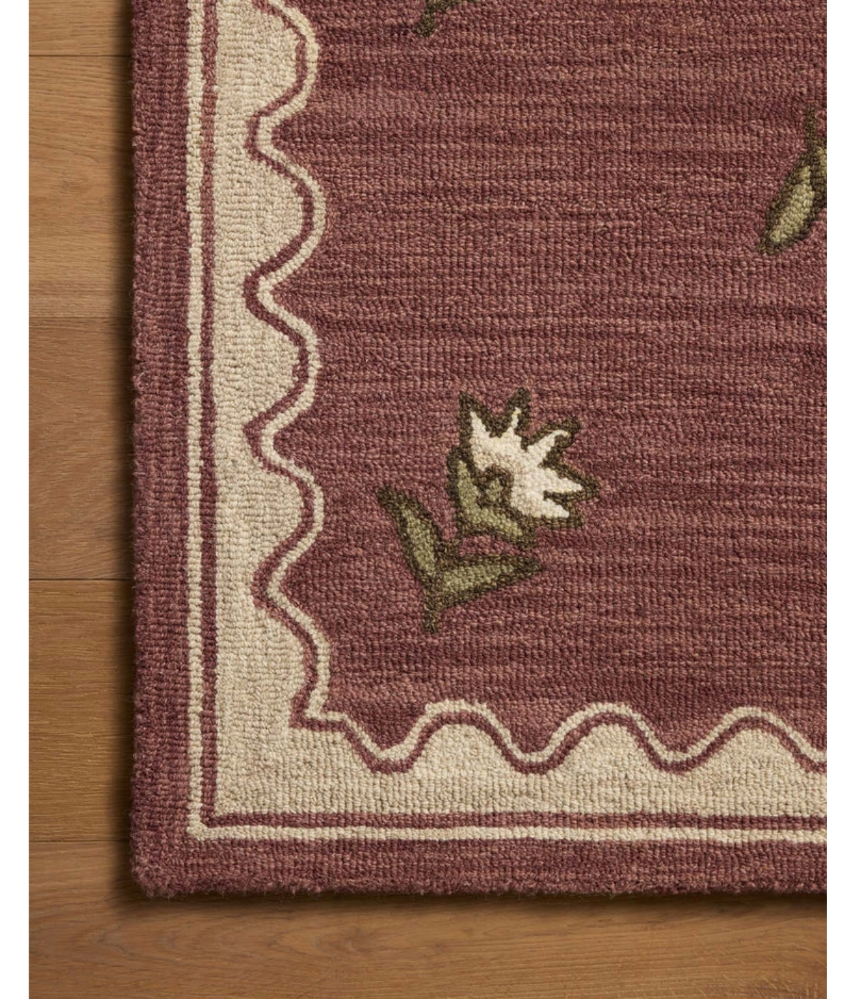 Alfombra Norah 01 Berry | Natural Chris Loves Julia × Loloi