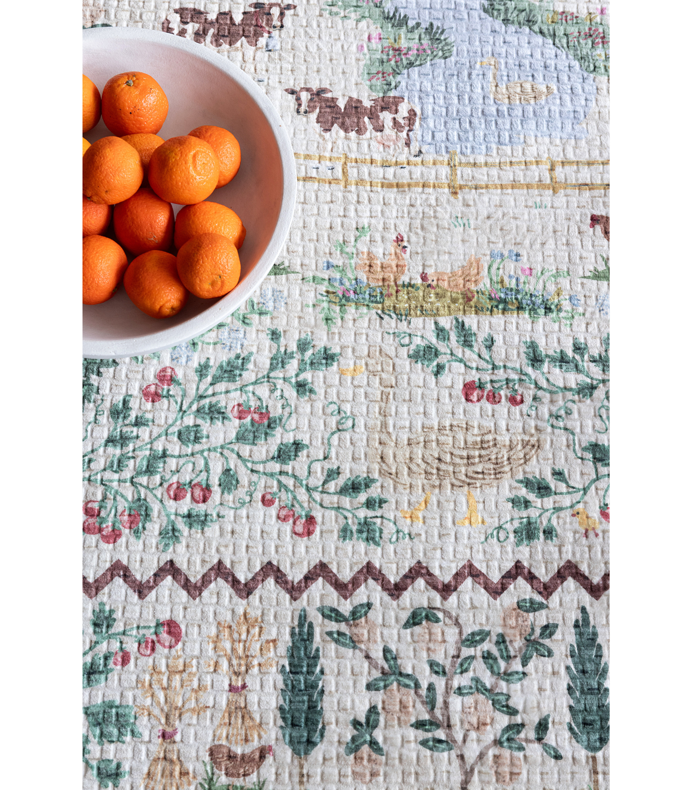 Alfombra Orchard  02 Antique Ivory | Multi Rifle Paper Co. × Loloi 153X229 | Preventa | Lavado a Máquina