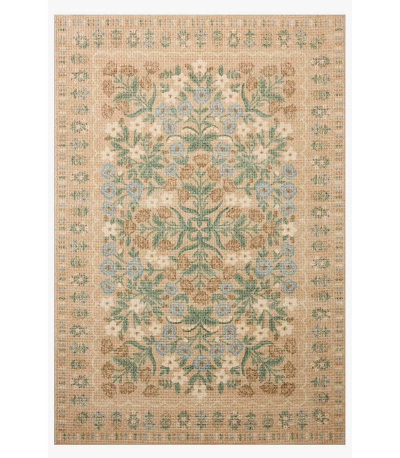 Alfombra Orchard  04 Sand | Multi Rifle Paper Co. × Loloi 118X180 | Preventa | Lavado a Máquina