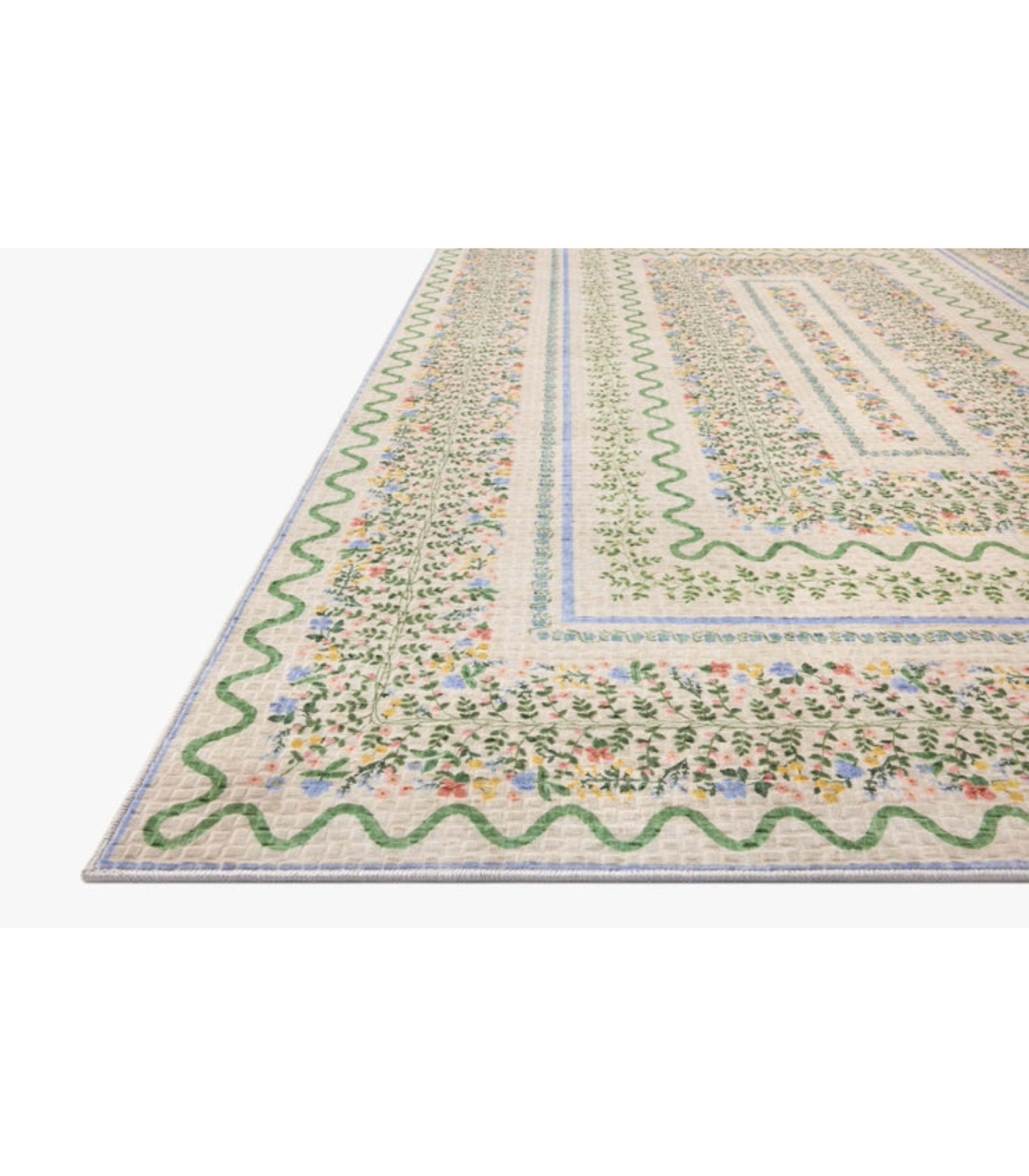 Alfombra Orchard  01 Ivory | Multi Rifle Paper Co. × Loloi 229X290 | Preventa | Lavado a Máquina