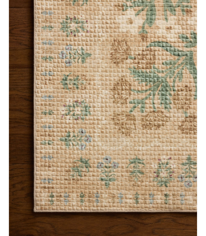 Alfombra Orchard  04 Sand | Multi Rifle Paper Co. × Loloi 118X180 | Preventa | Lavado a Máquina