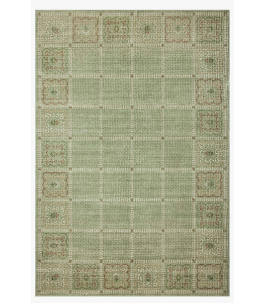 Alfombra Orchard 05 Green | Multi Rifle Paper Co. × Loloi 118X180 | Preventa | Lavado a Máquina