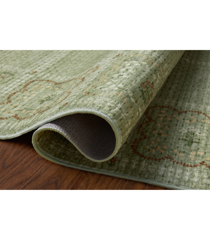 Alfombra Orchard 05 Green | Multi Rifle Paper Co. × Loloi 118X180 | Preventa | Lavado a Máquina
