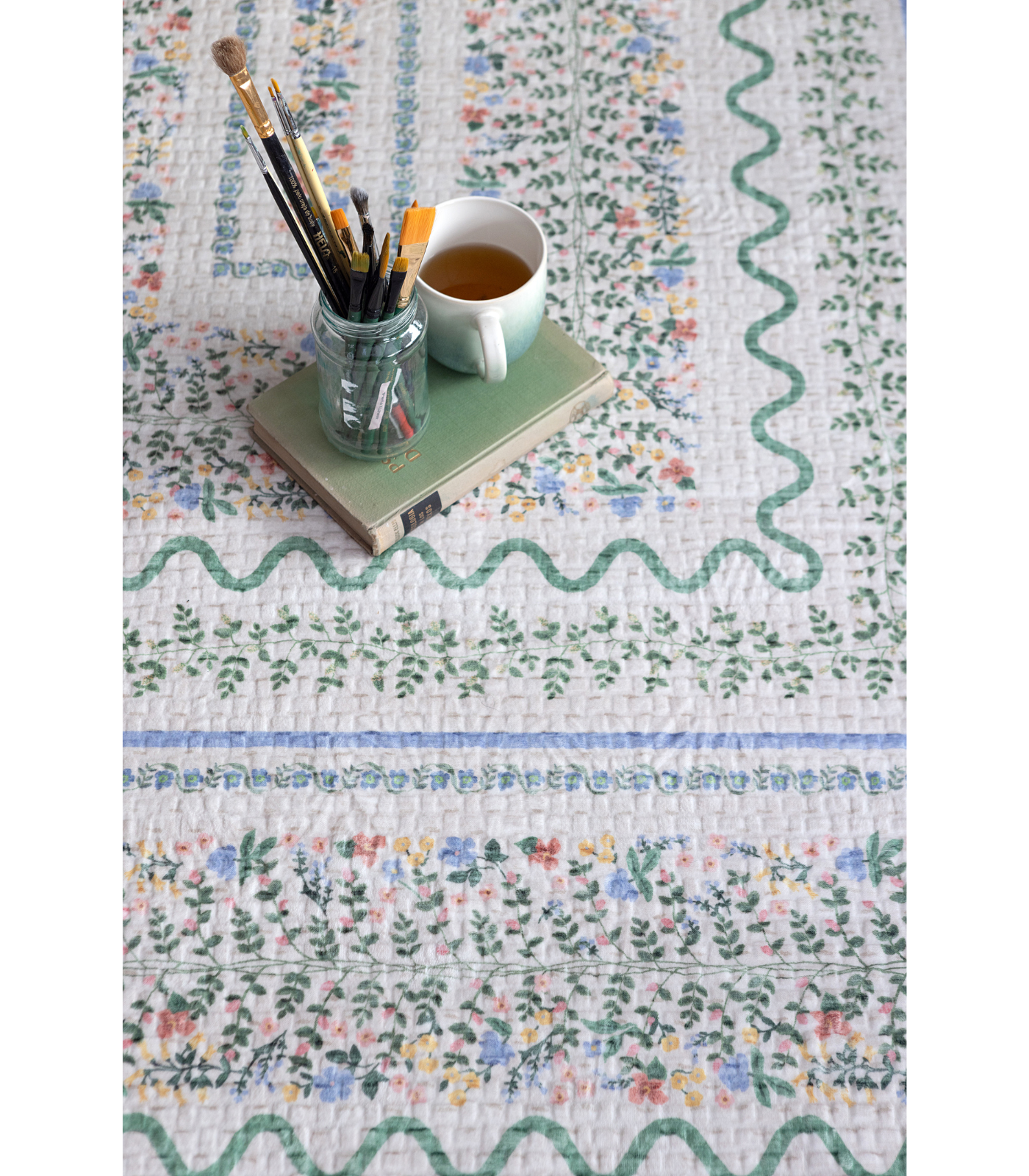 Alfombra Orchard  01 Ivory | Multi Rifle Paper Co. × Loloi 153X229 | Preventa | Lavado a Máquina