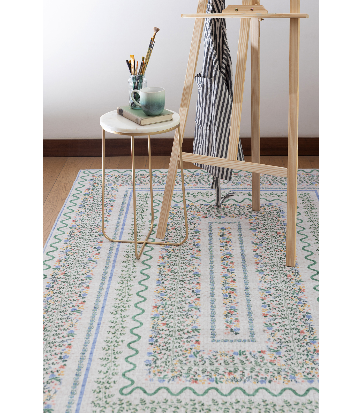 Alfombra Orchard  01 Ivory | Multi Rifle Paper Co. × Loloi 153X229 | Preventa | Lavado a Máquina