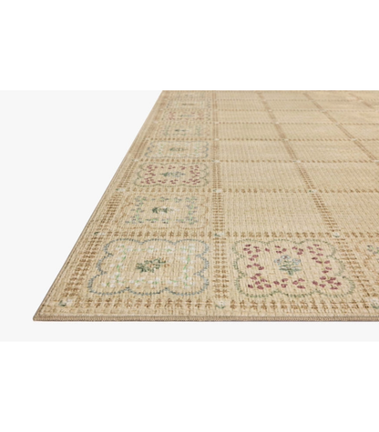 Alfombra Orchard 05 Natural | Multi Rifle Paper Co. × Loloi 118X180 | Preventa | Lavado a Máquina