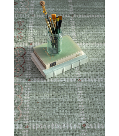 Alfombra Orchard 05 Green | Multi Rifle Paper Co. × Loloi 118X180 | Preventa | Lavado a Máquina