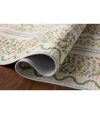 Alfombra Orchard  01 Ivory | Multi Rifle Paper Co. × Loloi 229X290 | Preventa | Lavado a Máquina