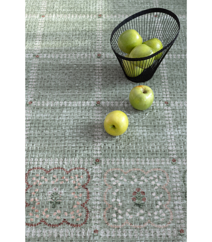 Alfombra Orchard 05 Green | Multi Rifle Paper Co. × Loloi 118X180 | Preventa | Lavado a Máquina