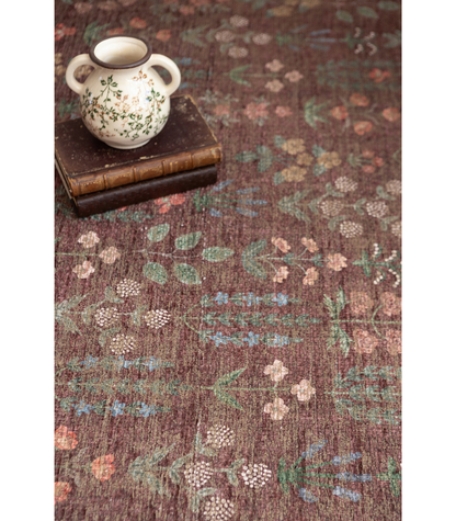 Alfombra Edinburgh 03 Merlot | Multi Rifle Paper Co. × Loloi  153X229 | Preventa