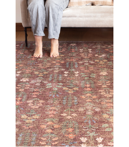 Alfombra Edinburgh 03 Merlot | Multi Rifle Paper Co. × Loloi  153X229 | Preventa