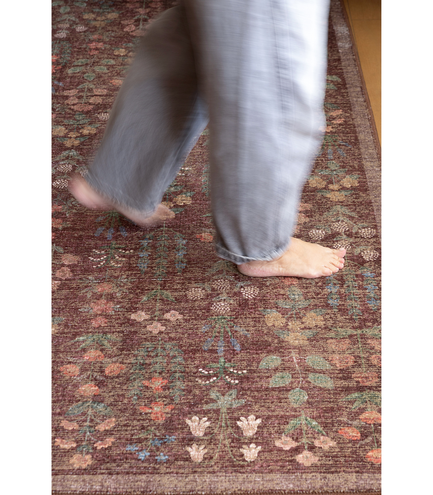 Alfombra Edinburgh 03 Merlot | Multi Rifle Paper Co. × Loloi  153X229 | Preventa