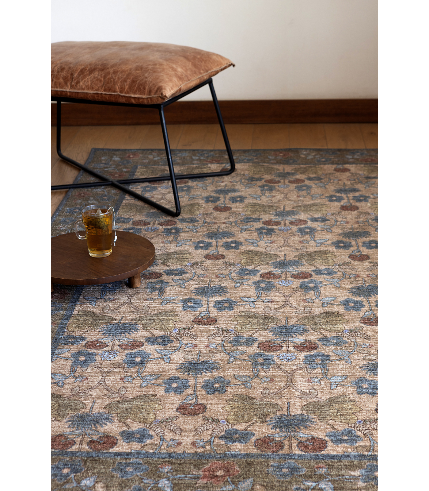 Alfombra Edinburgh  02 Tan | Olive  Rifle Paper Co. × Loloi  153X229 | Preventa