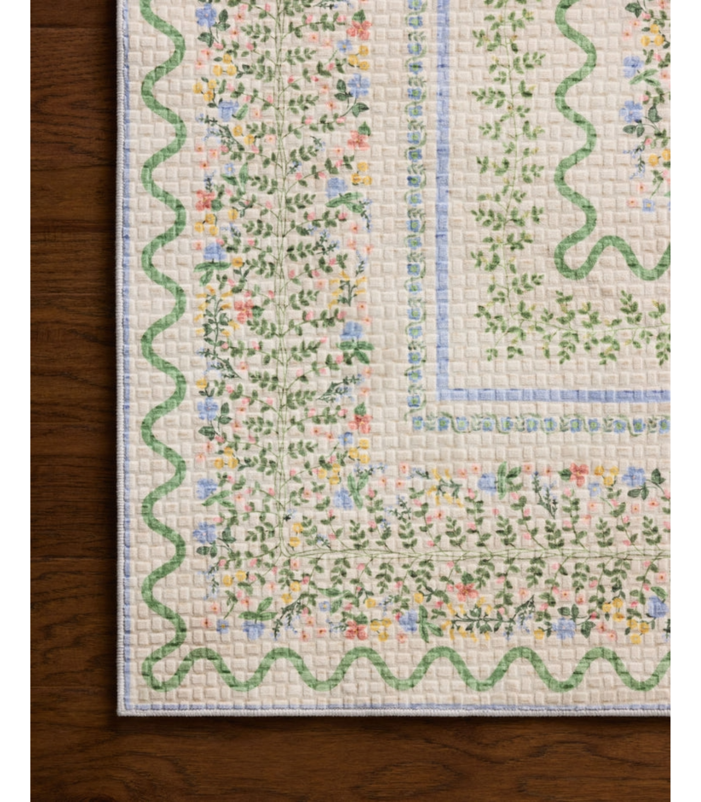 Alfombra Orchard  01 Ivory | Multi Rifle Paper Co. × Loloi 229X290 | Preventa | Lavado a Máquina