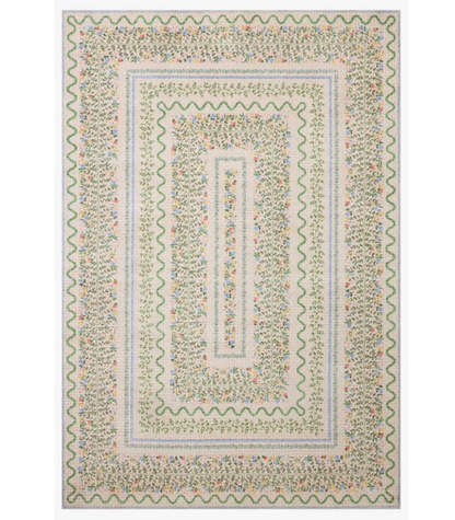 Alfombra Orchard  01 Ivory | Multi Rifle Paper Co. × Loloi 229X290 | Preventa | Lavado a Máquina