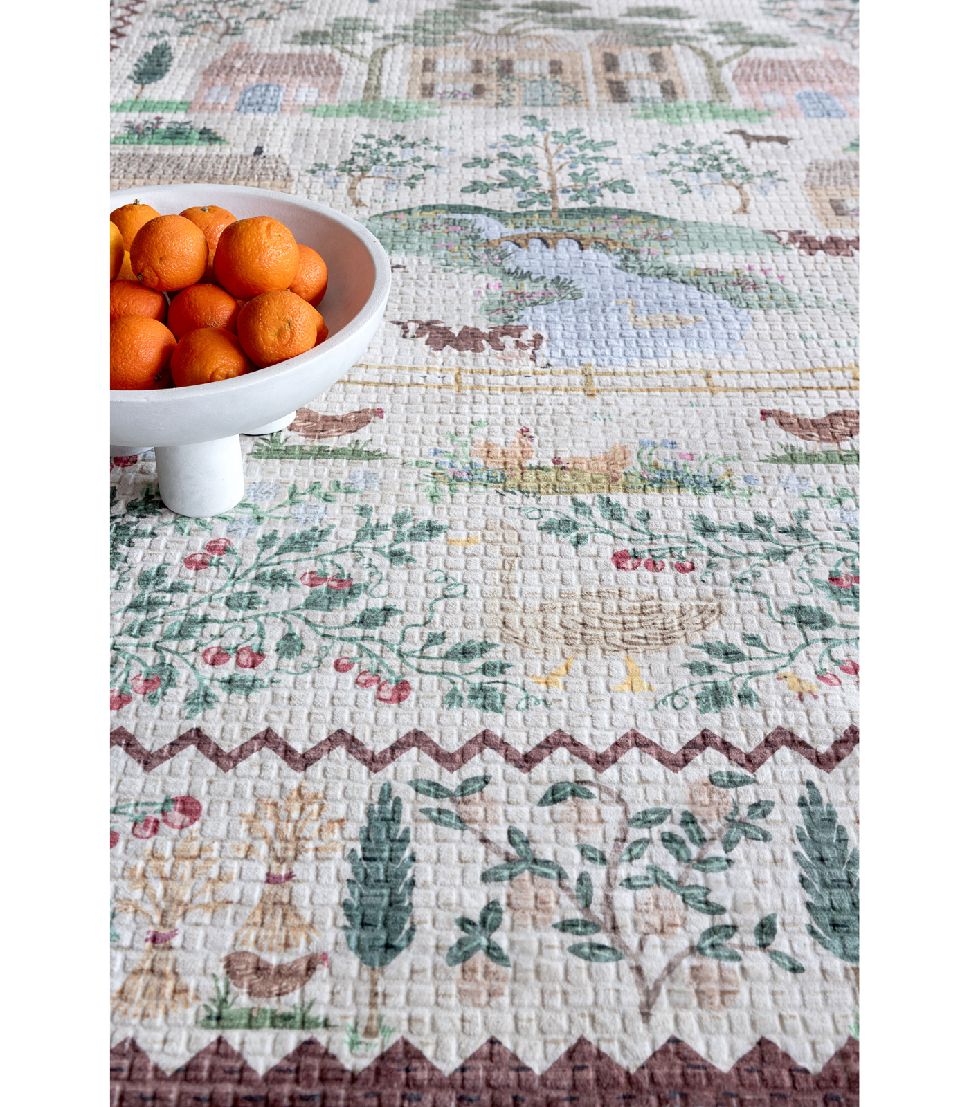 Alfombra Orchard  02 Antique Ivory | Multi Rifle Paper Co. × Loloi 153X229 | Preventa | Lavado a Máquina
