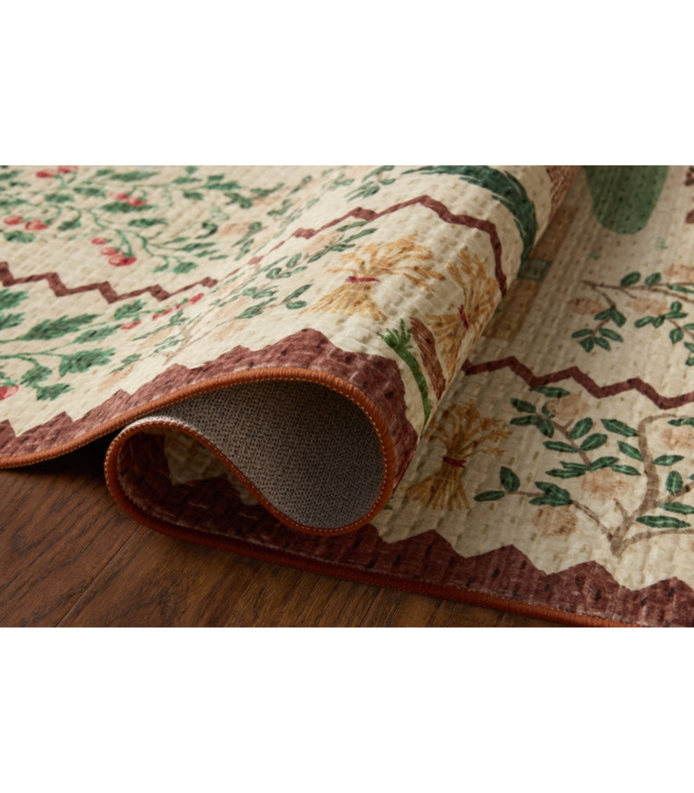 Alfombra Orchard  02 Antique Ivory | Multi Rifle Paper Co. × Loloi 118X180 | Preventa | Lavado a Máquina