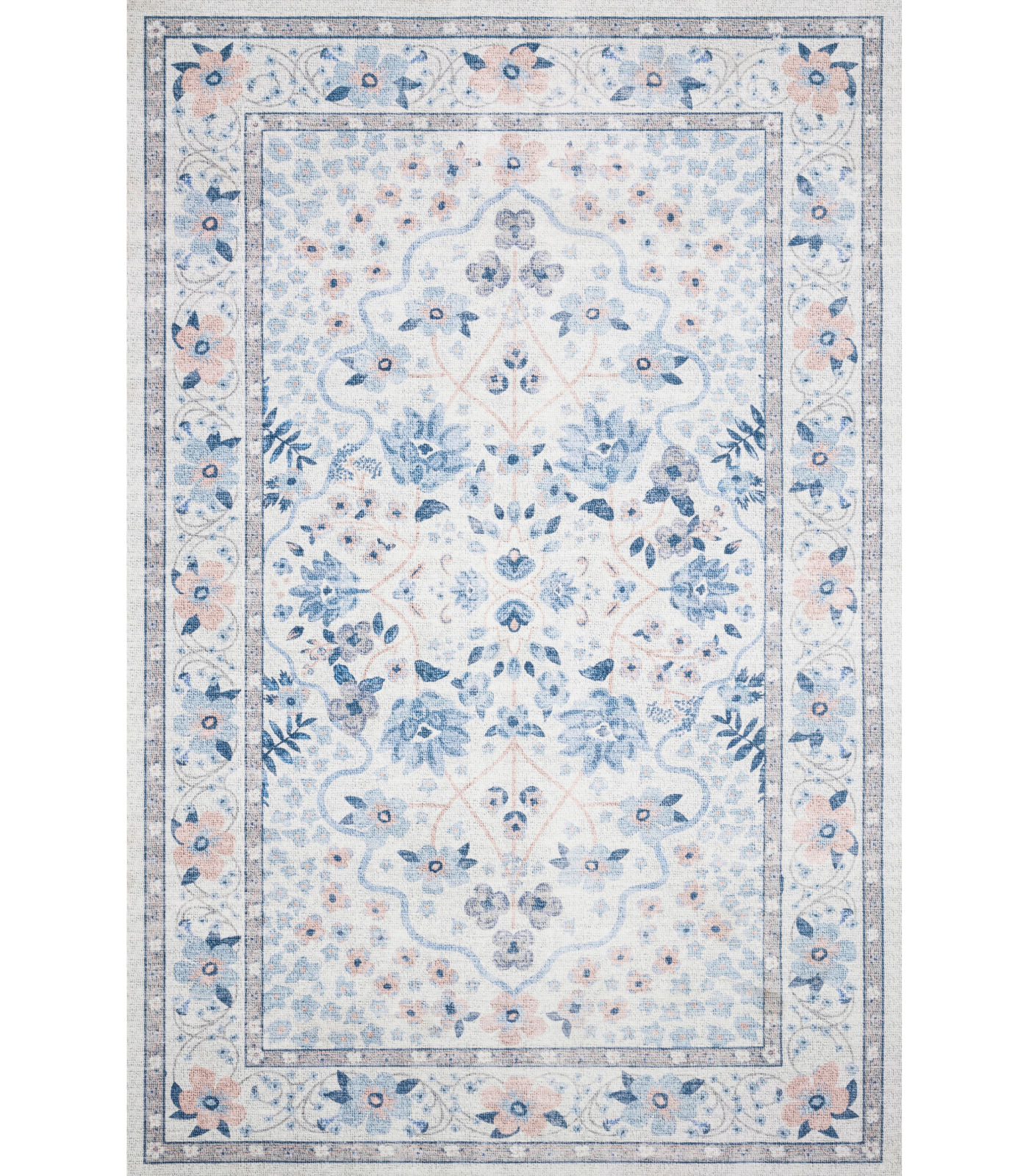 Alfombra Palais Snow Sky Rifle Paper Co × Loloi (115x176) - Perle&Perle