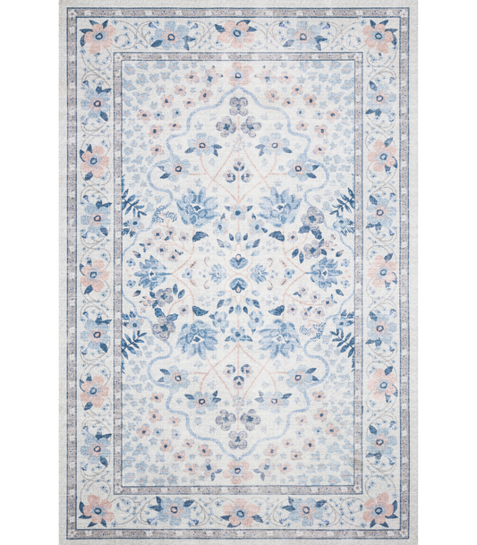 Alfombra Palais Snow Sky Rifle Paper Co × Loloi (115x176) - Perle&Perle