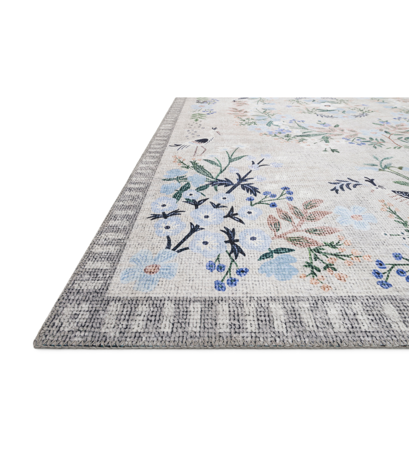 Alfombra Palais 03 Stone Grey Rifle Paper Co × Loloi (229x290)