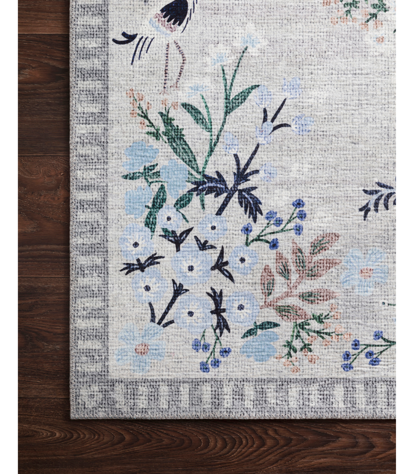 Alfombra Palais 03 Stone Grey Rifle Paper Co × Loloi (229x290)
