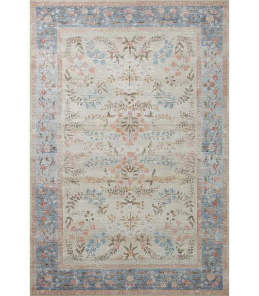Alfombra Palais 04 Ligth Blue Rifle Paper Co × Loloi (153X229)