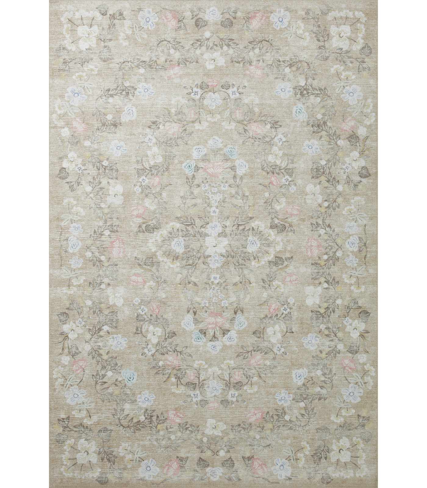 Alfombra Palais 05 Khaki Rifle Paper Co x Loloi (153X229)