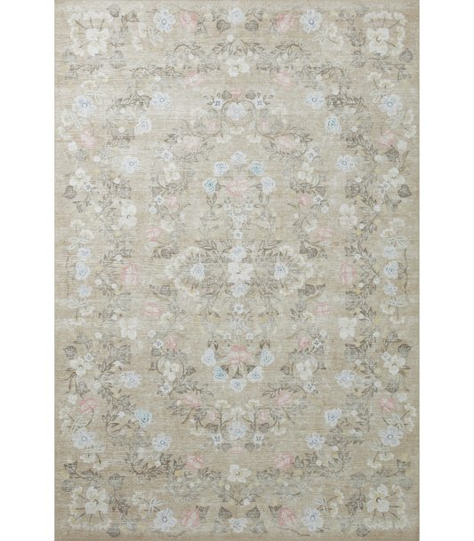 Alfombra Palais 05 Khaki Rifle Paper Co x Loloi (153X229)