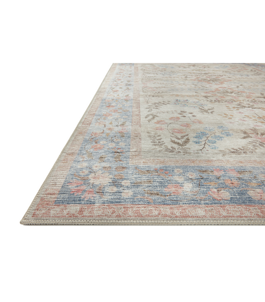 PREVENTA ABRIL | Alfombra Palais 04 Ligth Blue Rifle Paper Co × Loloi (77X229)PASILLO