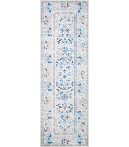 Alfombra Palais 02 Snow Sky Rifle Paper Co × Loloi (77x229)