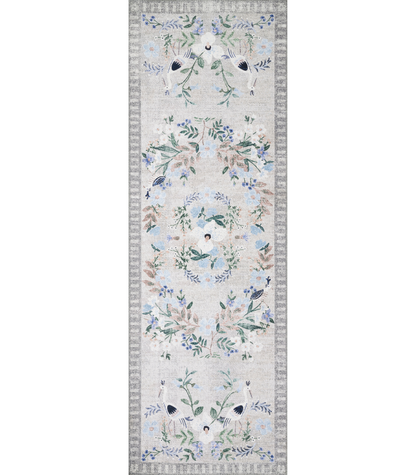 Alfombra Palais Stone Grey Rifle Paper Co × Loloi (77x229)