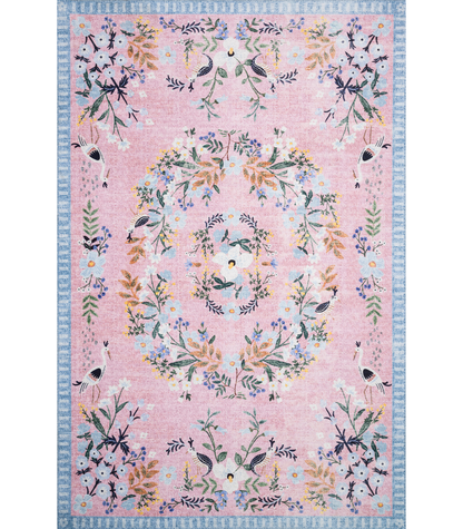 Alfombra Palais 03 Rose Sky | Rifle Paper Co X Loloi