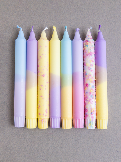Pack 6 Velas Sorpresa Pastel  Mix | 6u