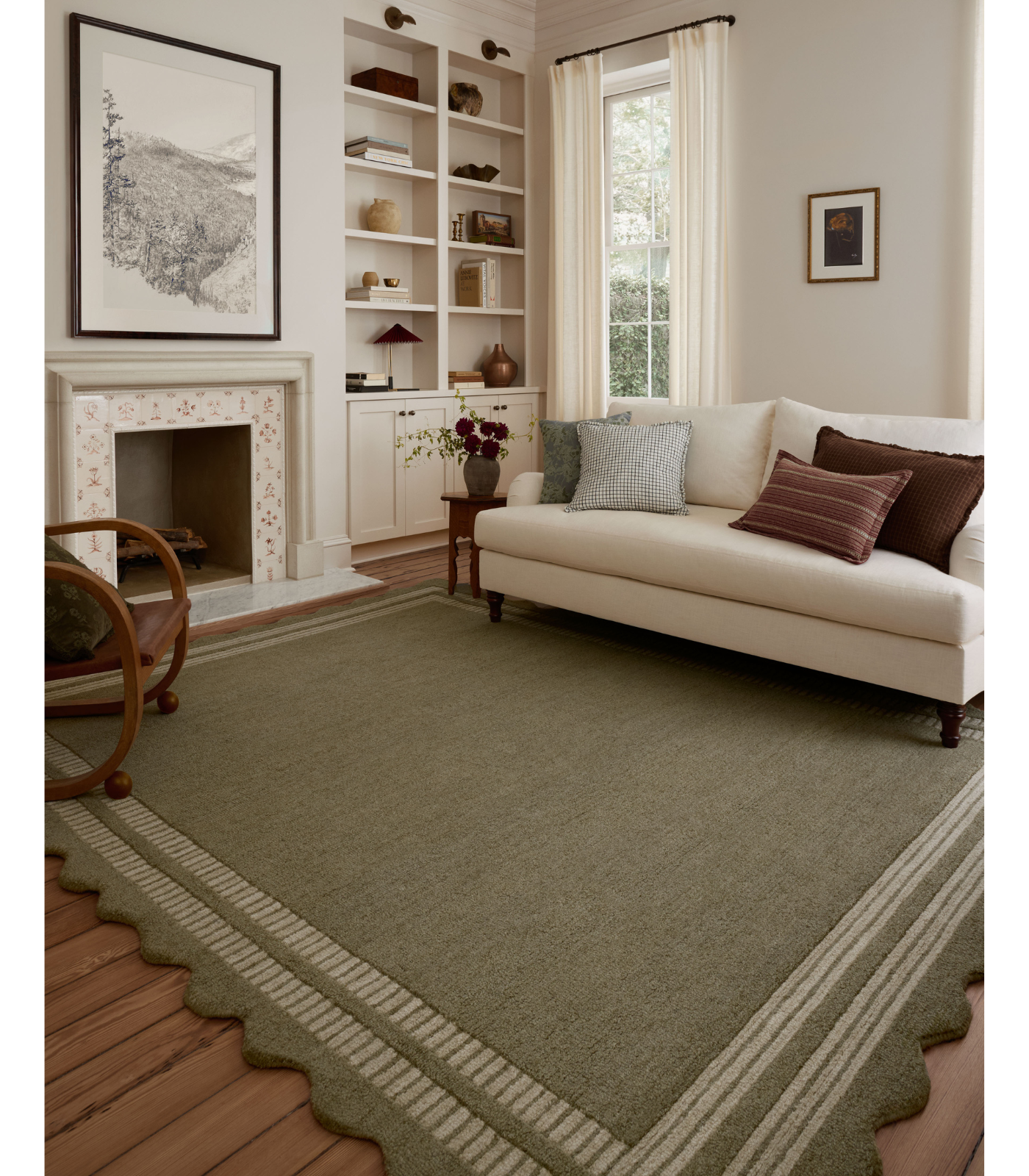 Alfombra Scottie 01 Olive | Pebble x Chris Loves Julia