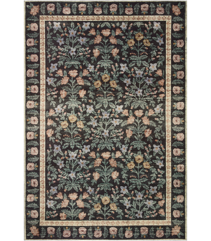 Alfombra Eden 02 Mughal Garden Black Rifle Paper Co. × Loloi (153X229) - Perle&Perle