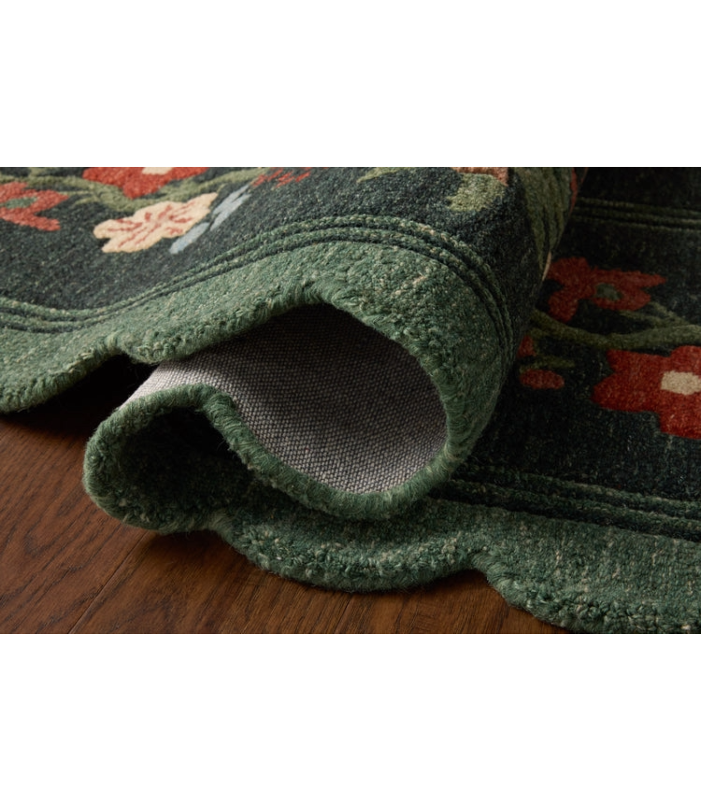 Alfombra Thistle 01 Forest | Multi  Rifle Paper Co. × Loloi 153X229 | Preventa