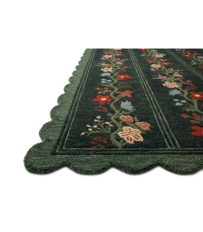 Alfombra Thistle 01 Forest | Multi  Rifle Paper Co. × Loloi 153X229 | Preventa