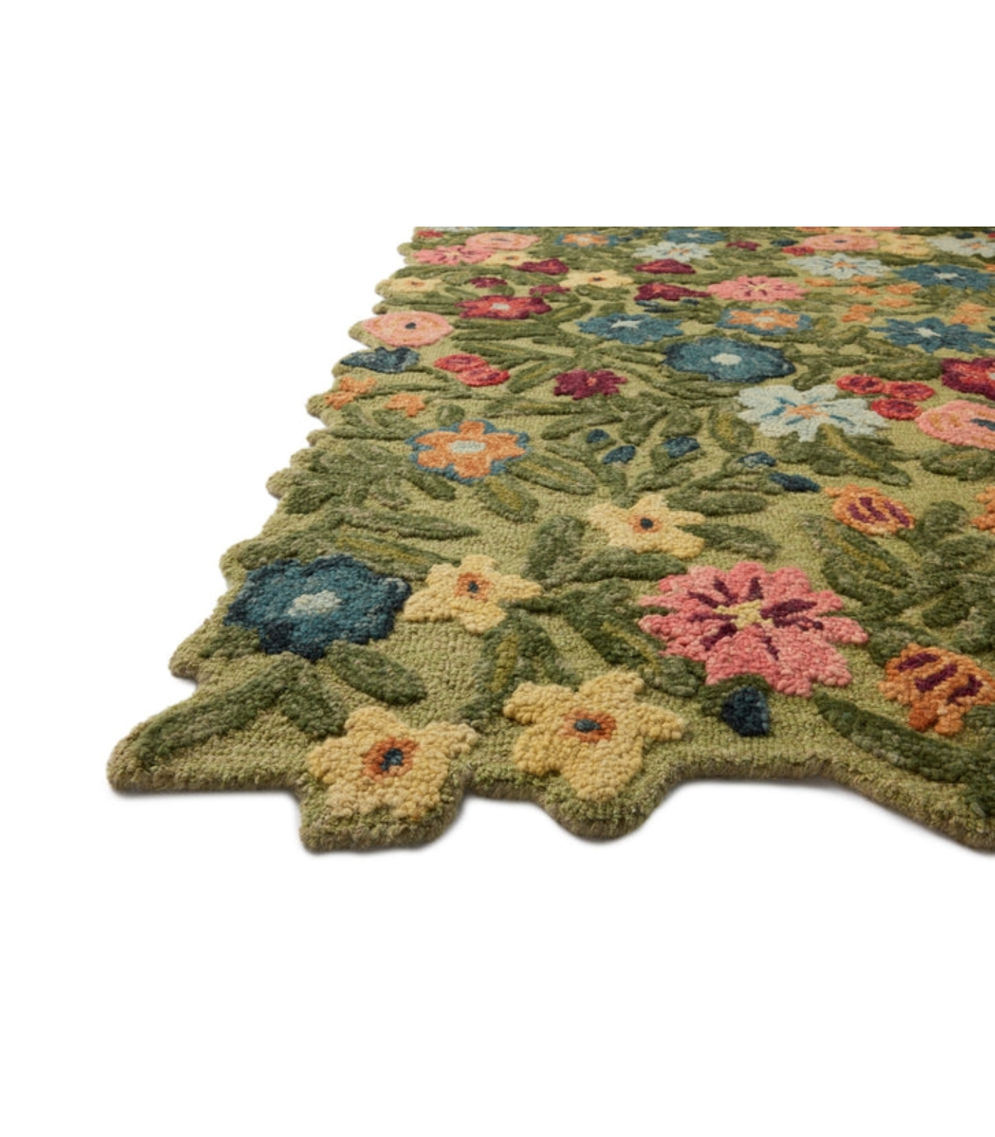 Alfombra Edith 01 Green | Multi Rifle Paper Co. × Loloi 110X170 | Preventa (Copia)