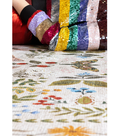 Alfombra Canopy 04 Cream | Rifle Paper Co x Loloi