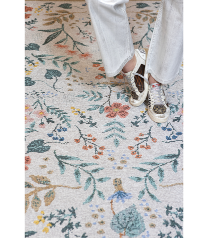 Alfombra Wildwood 01 Cream Rifle Paper Co x Loloi (262X354)