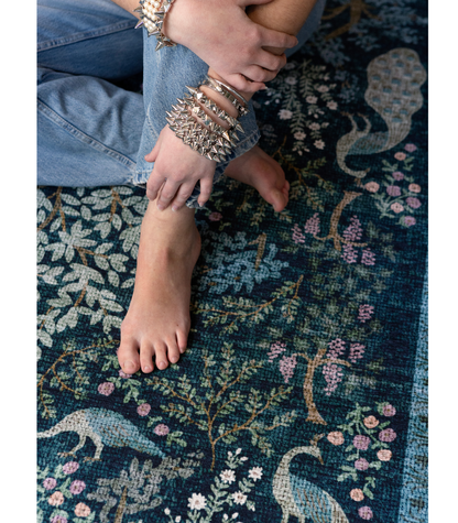 Alfombra Canopy 05 Teal | Rifle Paper Co x Loloi