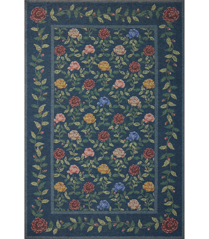 Alfombra Wildwood 02 Navy Rifle Paper Co x Loloi (192X274)