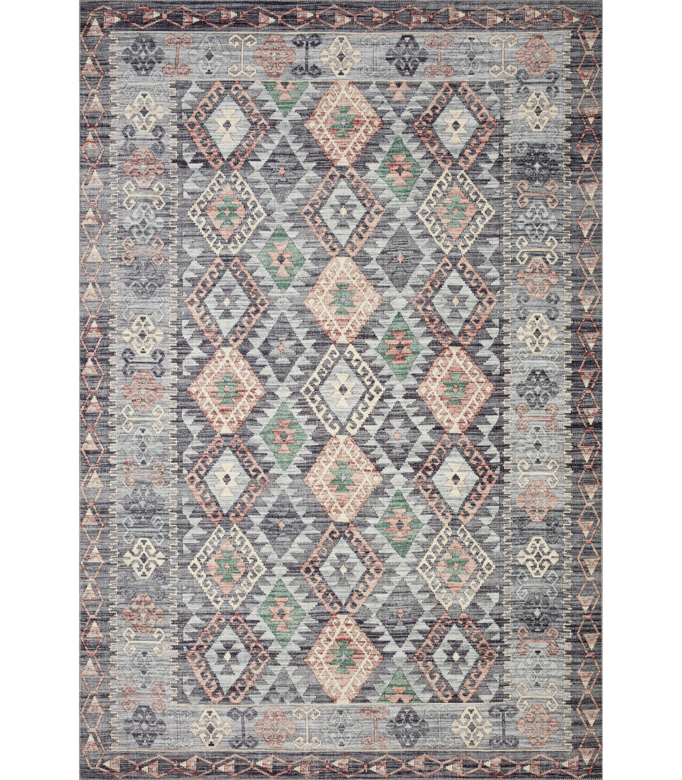 Alfombra Zion 01 Grey | Multi Loloi II (262X354)