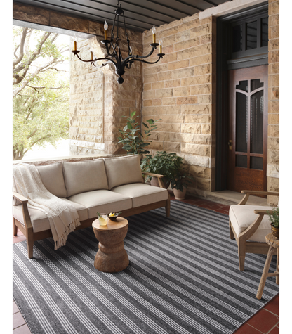 Alfombra Charlie 01 Charcoal|Grey  by Magnolia Home - Recycled bottles Terraza (153x229)