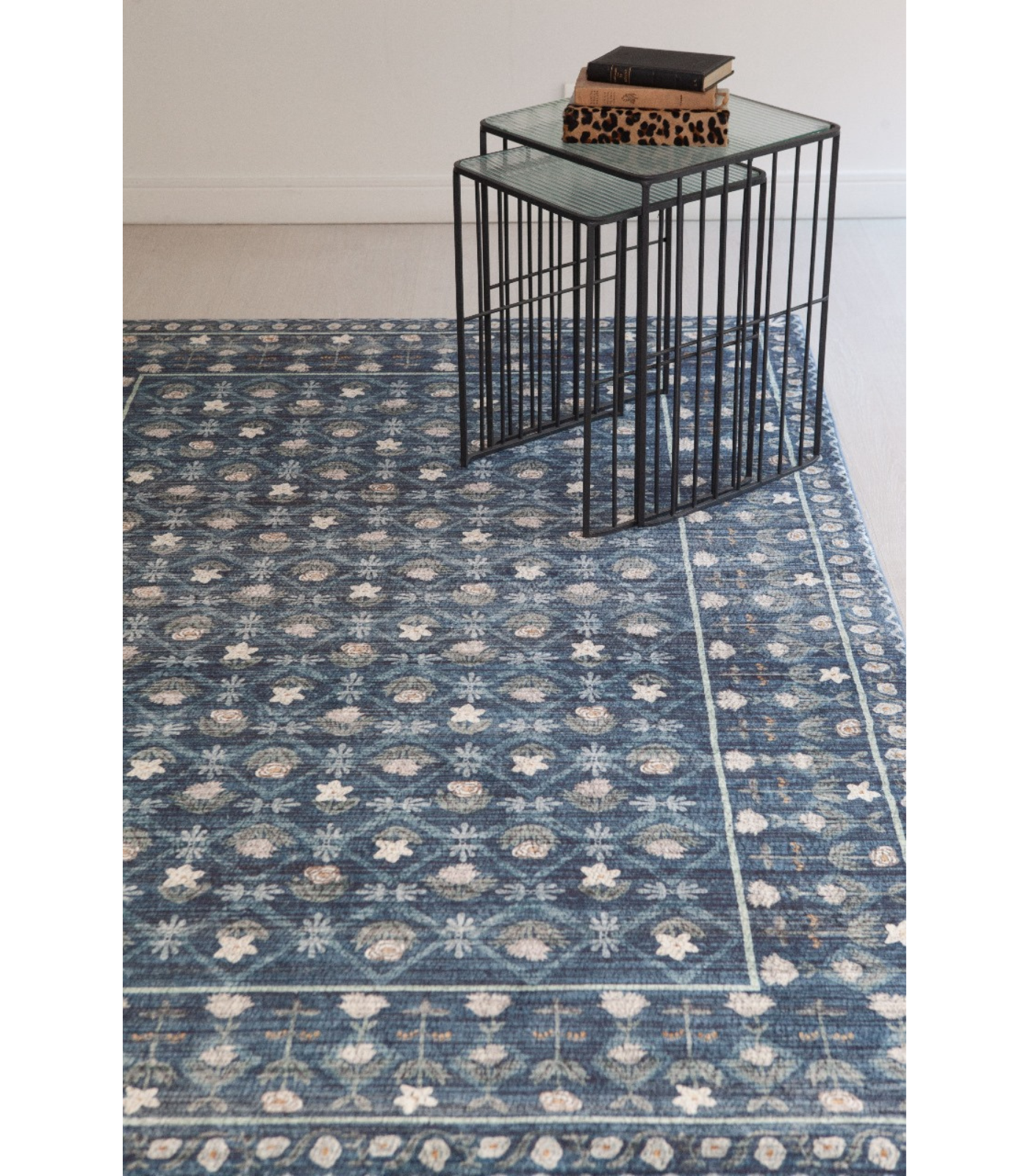 Alfombra Eden 03 Lattice Indigo Rifle Paper Co. X Loloi (153X229)
